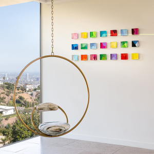 Round Gold Kadai Swing