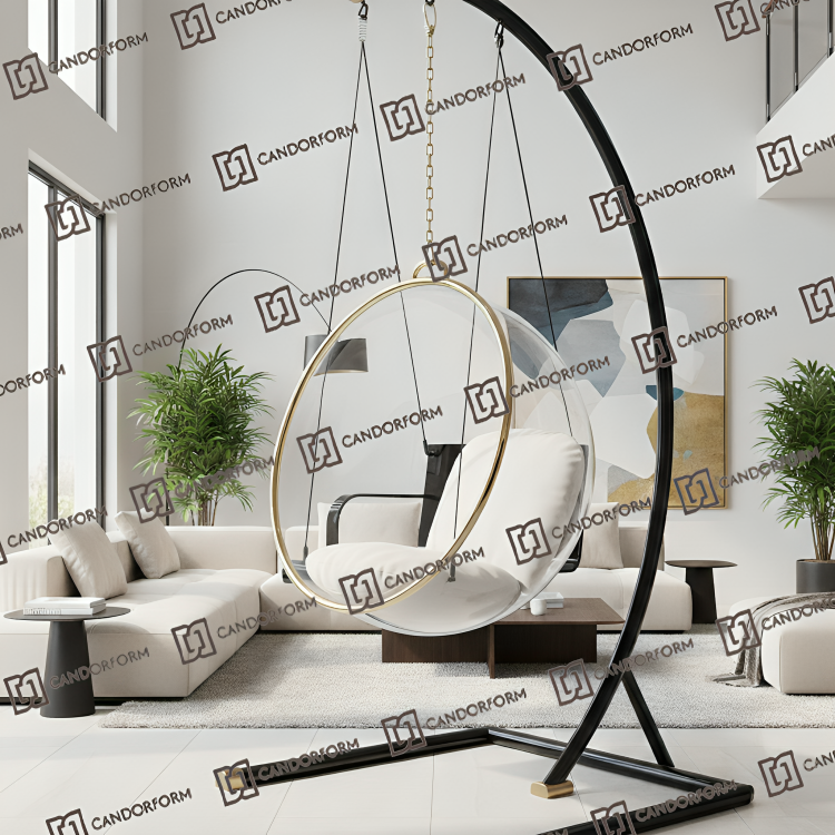 Acrylic Bubble PVD Coted Swing