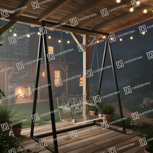 Single Seating Transparent Acrylic Swing