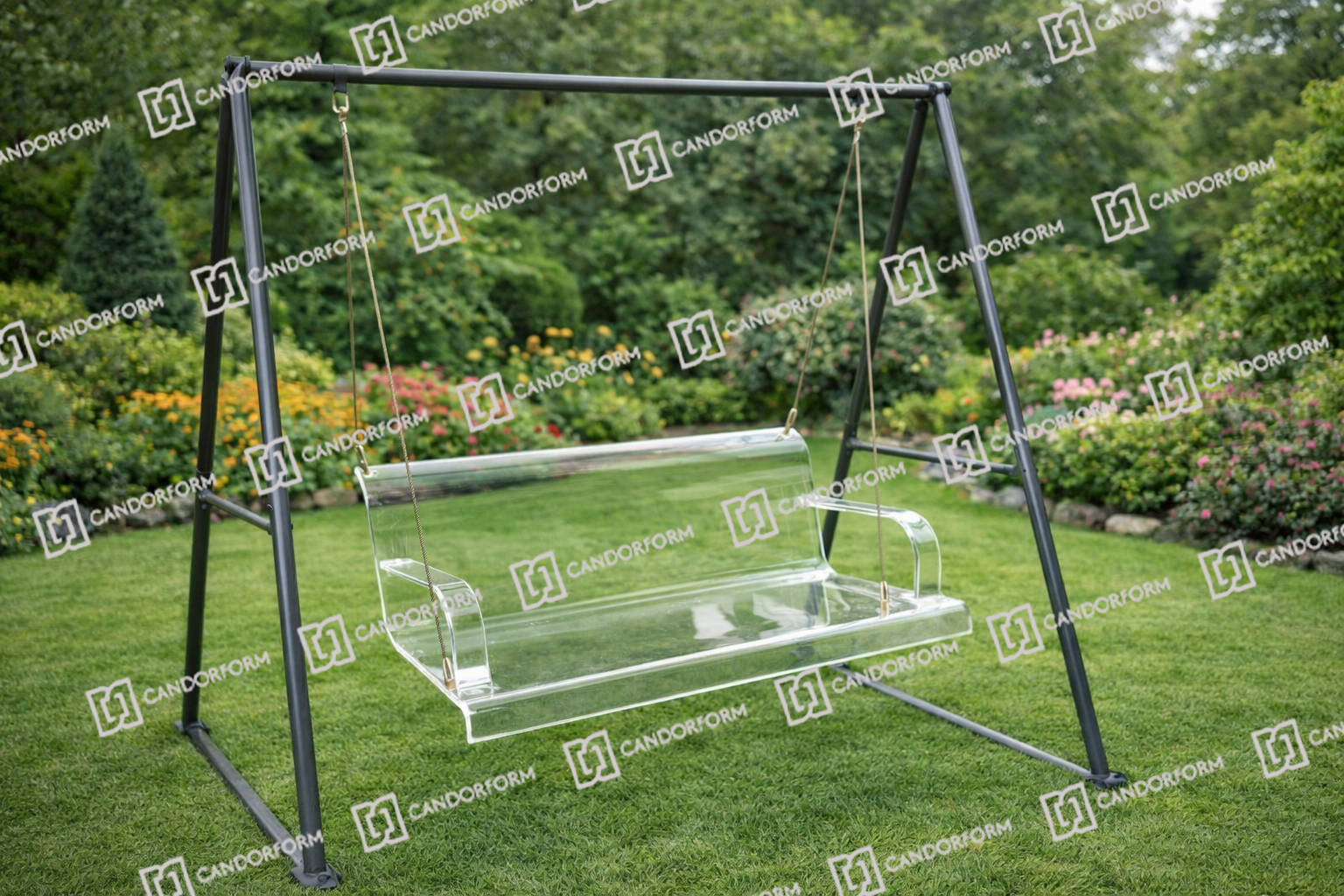 Transparent Acrylic Balcony Hanging Swing