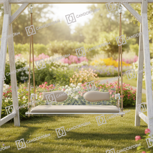 Transparent Acrylic Sofa with Curved Armrests