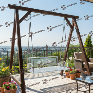 Transparent Acrylic Outdoor Swing