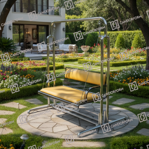 Modern Outdoor Stainless Steel Garden Swing Sofa